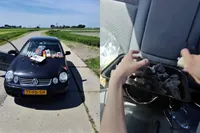 BBQ in de tuin? Gasten proberen achterbank van auto eens uit