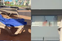 Koppeltje zorgt voor nogal opvallend vakantiespektakel