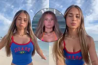 OnlyFans-ster Sophie Rain maakt debuut op de catwalk tijdens Miami Swim Week