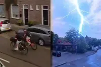 Vrouw legt moment vast dat zoontje geraakt wordt door de bliksem, toch?