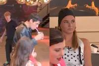 Anouk lijkt stikjaloers op Diederik in De Bondgenoten, terwijl haar vriend thuis waarschijnlijk meekijkt