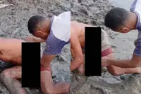 Niet best: man in Indonesië gestoken door een pijlstaartrog