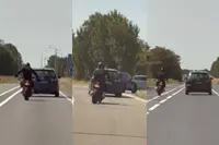 Motorrijder heeft alvast een eenmansfeestje op de N9 vanuit Den Helder