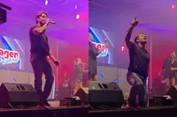 André Hazes had niet z’n beste optreden tijdens de Vestingdagen in Hellevoetsluis
