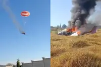 Piloot trekt noodparachute als zijn vliegtuig boven Brazilië in brand vliegt