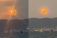 Duizenden mensen op strand Mallorca zien zon verdwijnen tijdens eclips van 2026