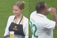Werder Bremen en Real Madrid leggen wedstrijd stil voor bier en shotjes