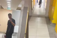 Gewoon doen alsof je neus bloedt: wat doet deze man op het toilet?