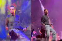 Ronnie Flex doet even flink z’n best bij de Streamers