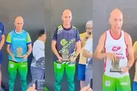 Braziliaanse hardloper heeft 11 sponsors en zorgt dat ze allemaal waar voor hun geld krijgen