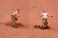 Sandboarden in Jordanië kan iets cinematografisch hebben, ook als het misgaat