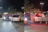 Mafklapper slaat autoruit kapot tijdens car meet, maar krijgt daarna zelf de schrik van zijn leven
