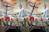 Priester in Ecuador overlijdt nadat groot kruisbeeld op hem valt tijdens livestream