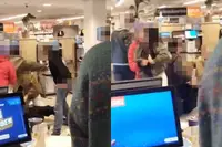 Beelden opgedoken van steekpartij in Albert Heijn in Scheveningen
