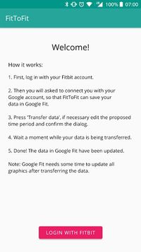 FitToFit - Fitbit to Google Fit