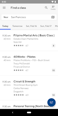 ClassPass: Try Fitness - Boxing, Yoga, Spin & More