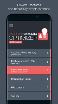 Contacts Optimizer