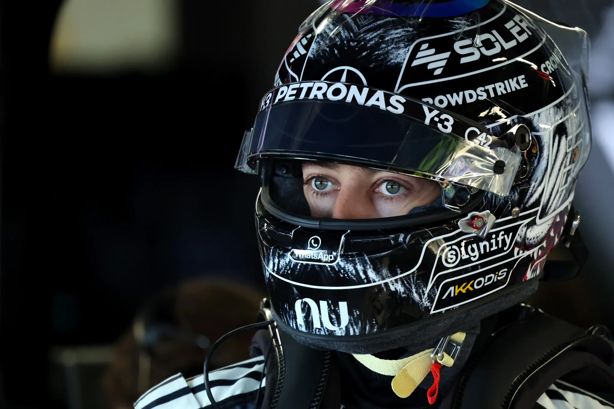 Russell counts himself 'lucky' with front row start after 'adjustments' go wrong