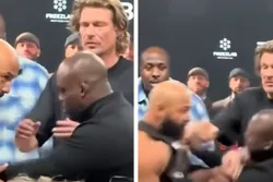 Staredown tussen Melvin Manhoef en Roy Meyer loopt uit de hand