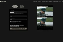 Subtitling.net AI interface
