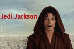 Michael Jackson als Jedi traint Anakin in AI-video over Star Wars