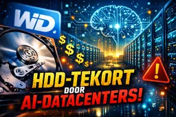 AI-datacenters slokken harde schijven in 2026 op