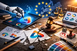 Duitse rechter waarschuwt 'Geen auteursrecht op AI-logo'