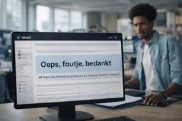 Nederlandse nieuwswebsite blundert met AI en publiceert antwoord als titel