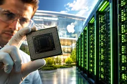 Apple jaagt op AI-chipbedrijven om achterstand op Nvidia in te halen