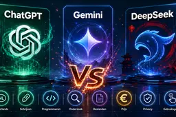 ChatGPT vs Gemini vs DeepSeek welke AI past bij jou