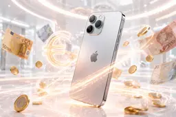 iPhone en geld draaien om elkaar