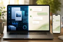 Laptopscherm met zoekmachines en research tool