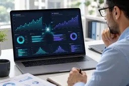Analist vergelijkt twee beleggingsdatasets met rendementsgrafieken, allocatiecharts en AI-ondersteunde analyse.