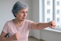Vrouw Senior Weerbaarheid kopiëren