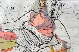 inge koetzier van hooff-map kaart- painting-after Susanne Valadon 1 pers