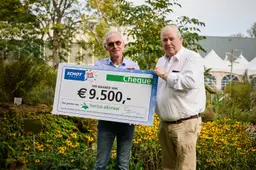 Overhandigen Cheque aan Hortus Alkmaar