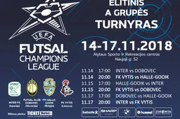 Prieš UEFA futsalo čempionus Alytuje žais ir „Dainavai“ atstovavę žaidėjai