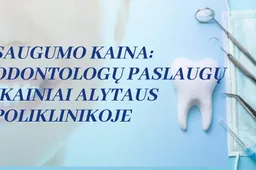 Saugumo kaina: odontologų paslaugų įkainiai