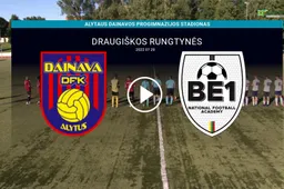 Draugiškose rungtynėse dainaviškiai iškovojo pergalę