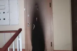 Naktį Naujojoje gatvėje liepsnojo buto durys