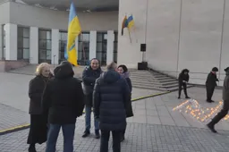Solidarumo su Ukraina akcija „Laisvė šviečia“ Alytuje