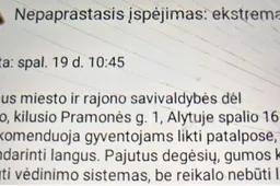 Miklusėniškiai raginami išvykti iš namų, vėjas gali pasisukti miesto link
