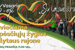 Lietuvos valstybės atkūrimo dieną rajone – 10 žygių