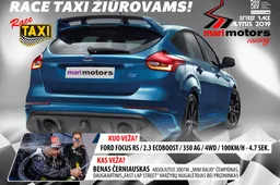 „Street race“ lenktynėse Alytuje – „Race taxi“