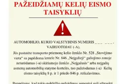 Oficialus perspėjimas: policija stebės, kaip laikomasi ženklo „Neįgalusis“