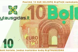 Pasiimkite 10 eurų vertės kelionę nemokamai!