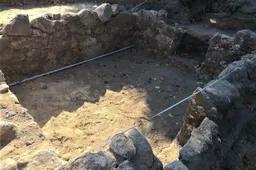 Butrimonių aikštėje rasti senų statinių pamatai ir akmenimis grįsti takai