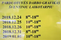Prekybos centrai, išskyrus „Aibes“, pirmąją Kalėdų dieną Alytuje nedirbs