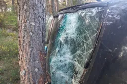 Po smūgio automobilis apvirto ant šono, nukentėjęs vairuotojas ir keleivis buvo neblaivūs