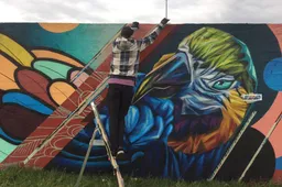 Grafitai atnaujino Alytaus sienas